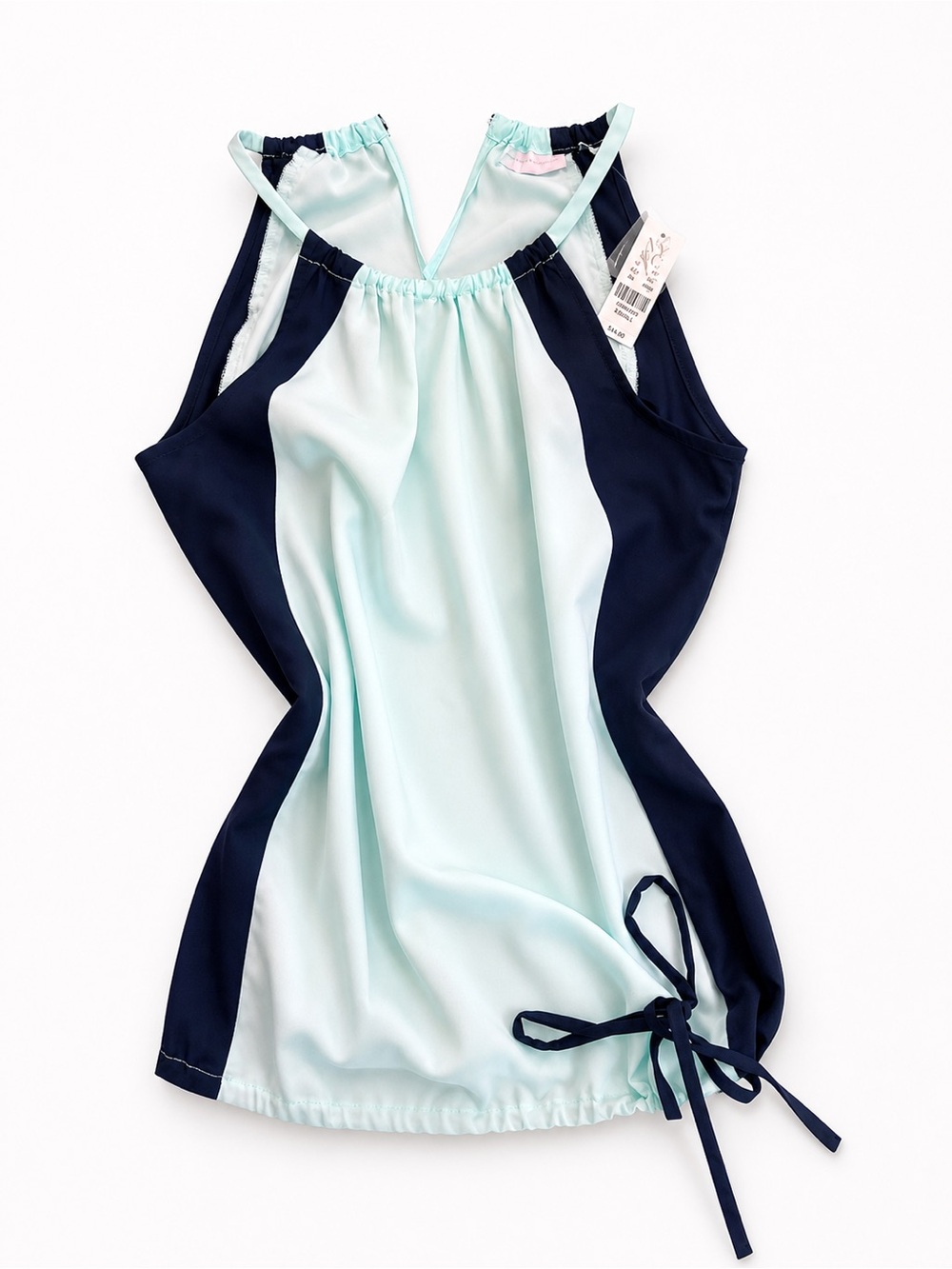 Women’s Tank - Light Aqua & Navy